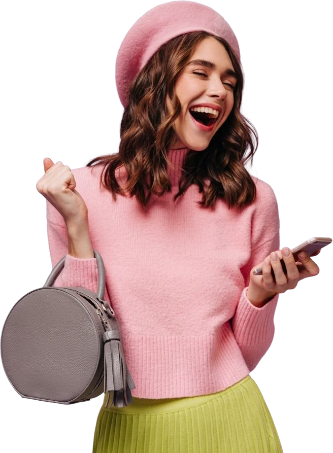 Creator celebrating new followers